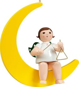 großer Engel auf Mond mit Triangel - hängend, ohne Krone großer Engel auf Mond mit Triangel - hängend, ohne Krone