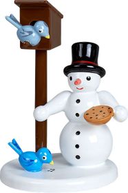 Schneemann - am Vogelhaus Schneemann - am Vogelhaus