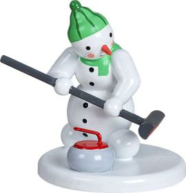 Curlingspieler mit Besen Curlingspieler mit Besen