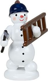 Schneemann - Feuerwehrmann mit Leiter & Axt Schneemann - Feuerwehrmann mit Leiter & Axt