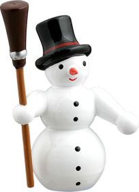 Schneemann - mit Besen Schneemann - mit Besen