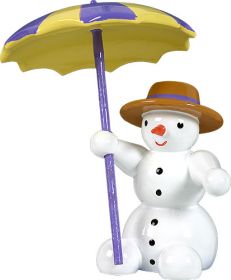 Schneemann, sitzend - mit Schirm Schneemann, sitzend - mit Schirm