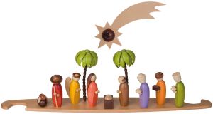 Motivplattform für Moderne Lichterspitze - Heilige Familie, farbig Motivplattform für Moderne Lichterspitze - Heilige Familie, farbig