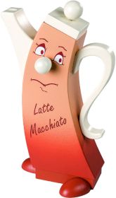 Räucherfigur Latte Macchiato, modern