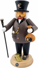 Räuchermännchen Banker mit Geldsack
