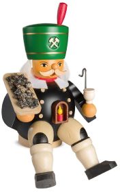 Räuchermann sitzend Bergmann Erz Räuchermann sitzend Bergmann Erz