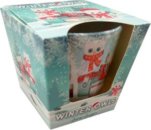 Duftkerze im Glas, Winter Owls - Snow Sugar Duftkerze im Glas, Winter Owls - Snow Sugar