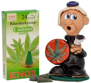 Geschenkkarton Marihuana 14cm - rot
