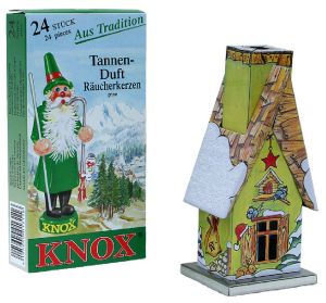 Räucherkerzchenset Hütte - Waldhütte-Winter