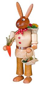 Osterhase Erzgebirge, Massivholzfigur