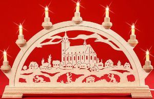 elektr. Schwibbogen Schneeberger Kirche elektr. Schwibbogen Schneeberger Kirche