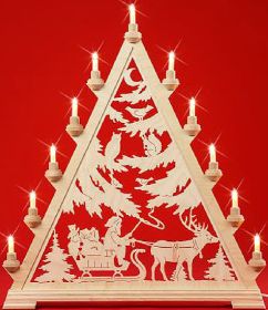 Große Spitze - Nikolaus mit Schlitten Große Spitze - Nikolaus mit Schlitten