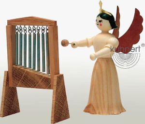 Konzertengel mit Glockenspiel, natur
