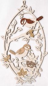 Fensterbild Vögel