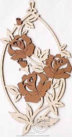 Fensterbild Rosen