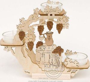 Blütenkranz Weinmotiv