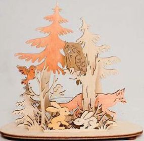 Teelichthalter Waldtiere