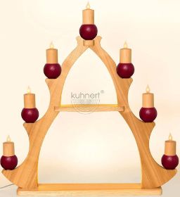 Fensterbaum mit LED-Band innen, rot