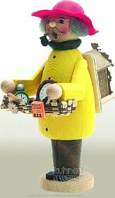 Räuchermann Uhrenhändler, farbig