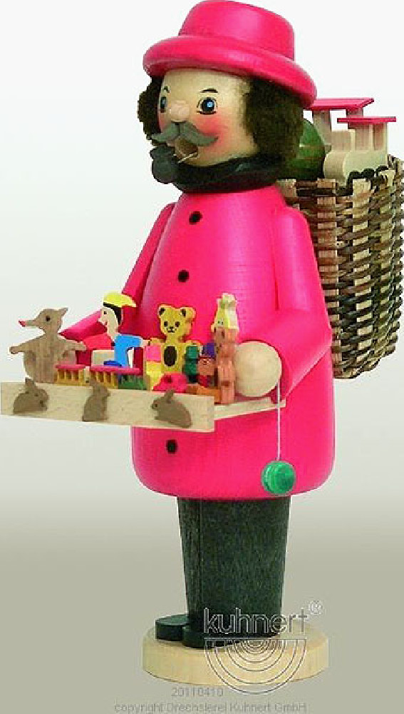 Räuchermann Spielzeughändler, farbig