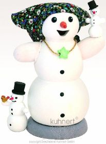 Räuchermann Schneefrau mit 2 Kindern Räuchermann Schneefrau mit 2 Kindern