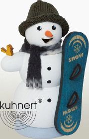 Räuchermann Schneemann mit Snowboard Räuchermann Schneemann mit Snowboard