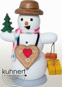 Räuchermann Schneemann mit Lebkuchenherz Räuchermann Schneemann mit Lebkuchenherz