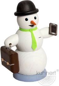 Räuchermann Schneemann mit Schlips und Aktenkoffer Räuchermann Schneemann mit Schlips und Aktenkoffer