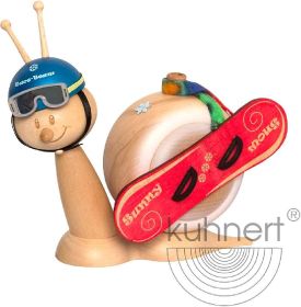 Räucherfigur Snowboardschnecke Räucherfigur Snowboardschnecke