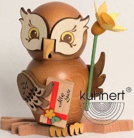 Räucherfigur Eule Gratulant
