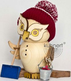 Räucherfigur Eule Schneefeger