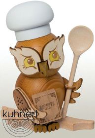 Räucherfigur Eule Koch