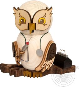 Räucherfigur Eule Arzt