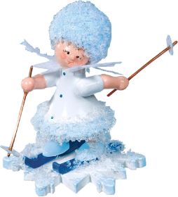 Schneeflöckchen Skifahrer
