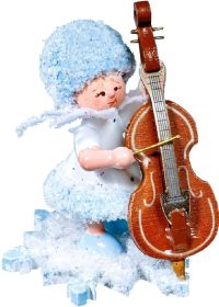 Schneeflöckchen mit Kontrabass