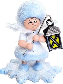 Schneeflöckchen mit Laterne