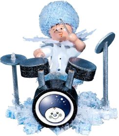 Schneeflöckchen mit Schlagzeug
