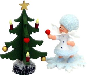 Schneeflöckchen mit Tannenbaum