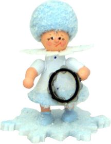 Schneeflöckchen mit Tamburin