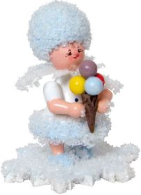 Schneeflöckchen mit Eis