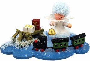 Schneeflöckchen mit Eisenbahn