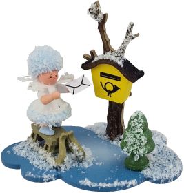 Schneeflöckchen mit Briefkasten