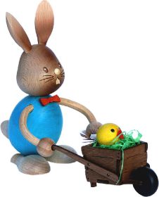 Stupsi Hase mit Schubkarre
