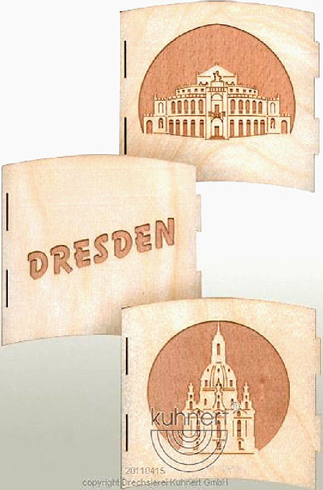 Motivleuchte 3seitig - Frauenkirche Dresden