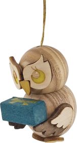 Baumbehang Eulenkind mit Geschenk Baumbehang Eulenkind mit Geschenk
