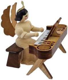 Kontzertengel mit E-Piano, natur - sitzend