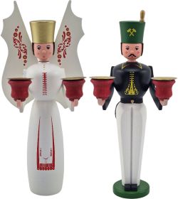Engel und Bergmann, farbig Engel und Bergmann, farbig