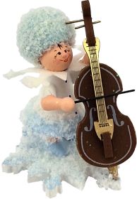 Schneeflöckchen mit Kontrabass