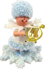 Schneeflöckchen mit kleiner Harfe