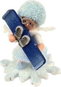 Schneeflöckchen mit Snowboard